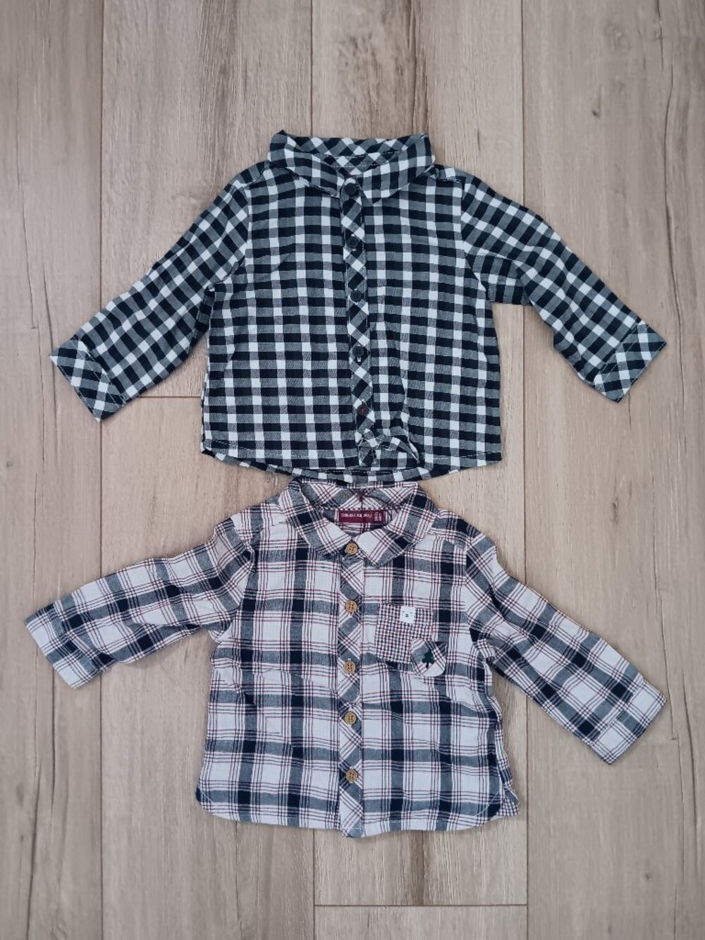 🔥4 for $20🔥Sergent Major Baby Boy Plaid Shirts Bundle Long Sleeve 6M 68cm